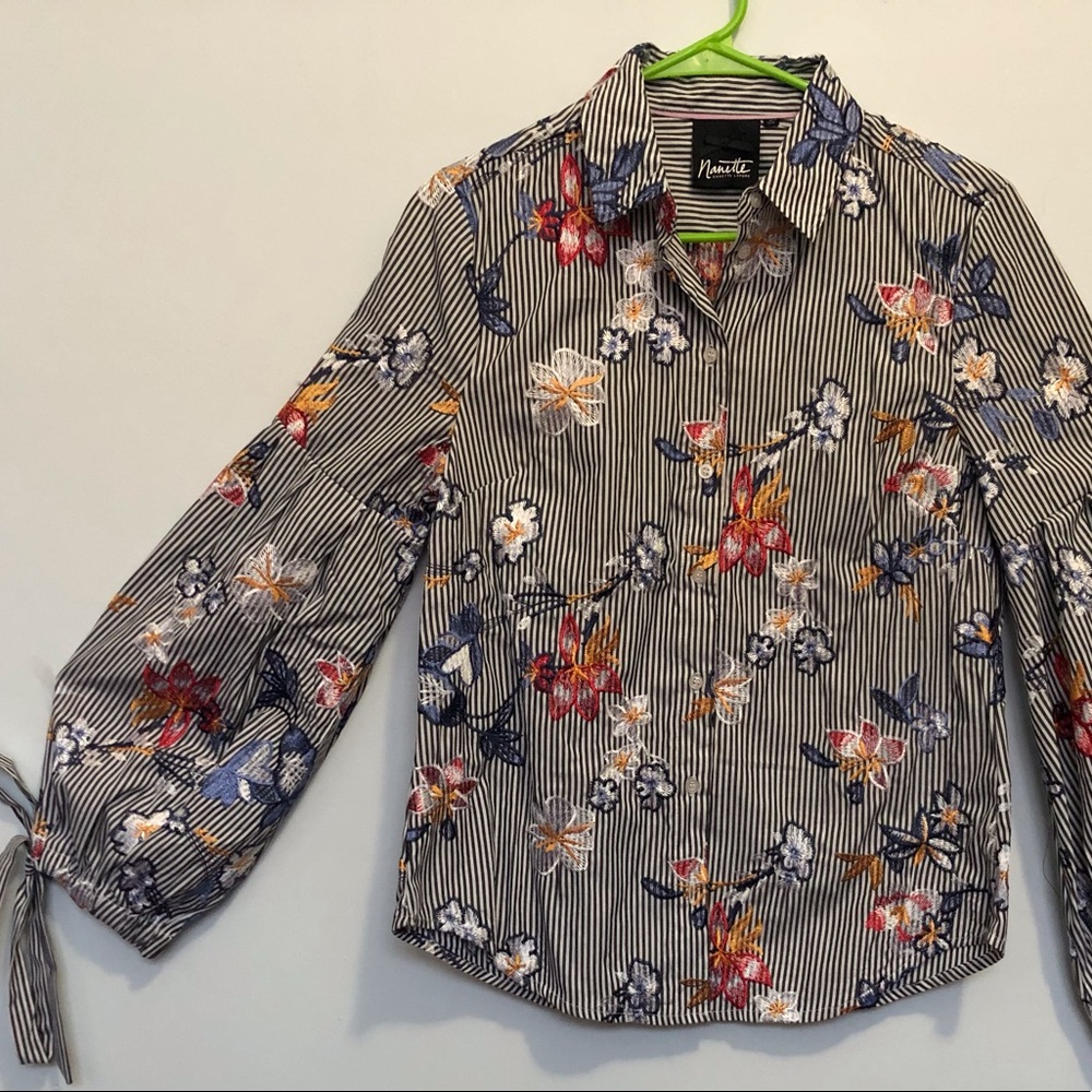 Nanette Lepore Embroidered Blouse